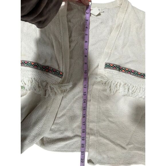 Coachella Official H&M Collab Festival Open Knit Western Fringe Hippie Open Fron - Picture 12 of 15